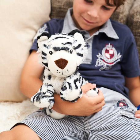 Peluche bouillotte tigre Blanc 1 - vertbaudet enfant 