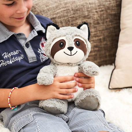 Peluche bouillotte raton laveur Gris 1 - vertbaudet enfant 