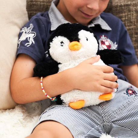 Peluche bouillotte pingouin Blanc 1 - vertbaudet enfant 