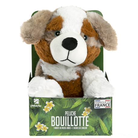 Peluche bouillotte chien berger Blanc 4 - vertbaudet enfant 