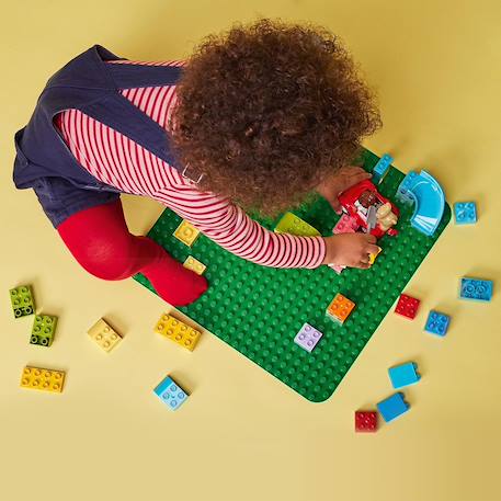 Duplo la plaque de construction verte 10980 Socle de base pour assemblage et exposition Multicolore 4 - vertbaudet enfant 