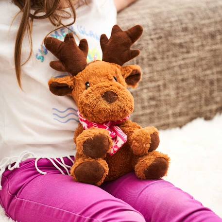 Peluche bouillotte elan hiver Marron 1 - vertbaudet enfant 