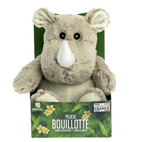 Peluche bouillotte rhino Gris 4 - vertbaudet enfant 