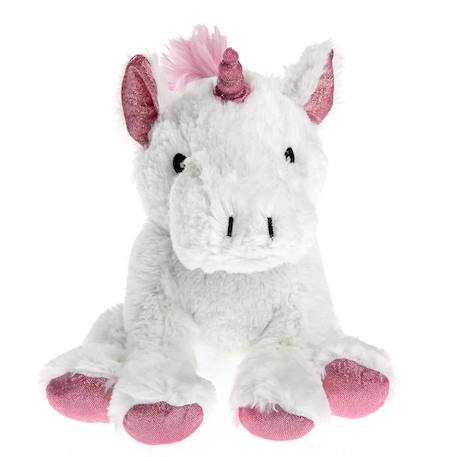 Peluche bouillotte licorne blanche Blanc 2 - vertbaudet enfant 