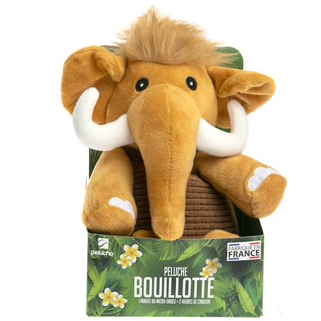 Peluche bouillotte mammouth Marron 4 - vertbaudet enfant 