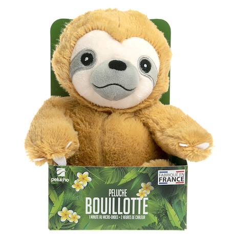 Peluche bouillotte paresseux Marron 4 - vertbaudet enfant 