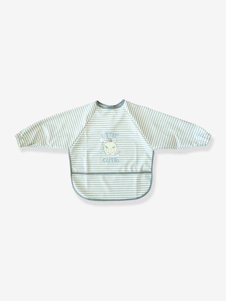 Bavoir tablier bébé Titi Looney Tunes rayé gris 1 - vertbaudet enfant 