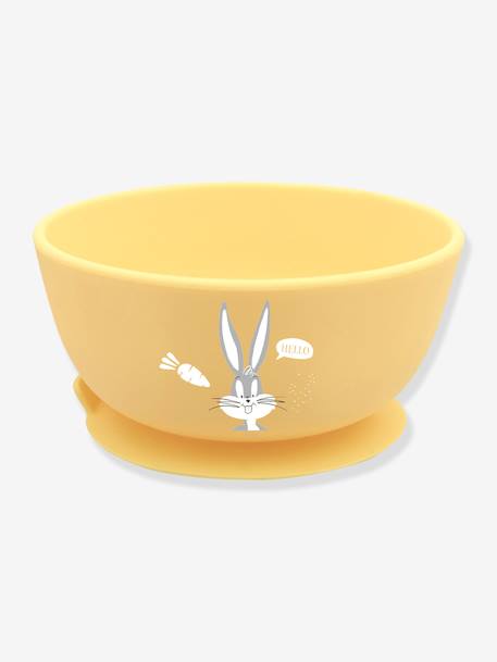 Bol antidérapant en silicone Bugs Bunny Looney Tunes jaune 2 - vertbaudet enfant 