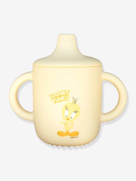 Tasse apprentissage en silicone Titi Looney Tunes jaune 2 - vertbaudet enfant 