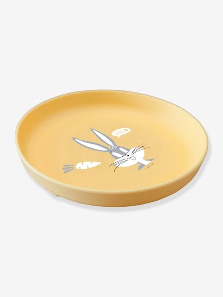 Assiette antidérapante en silicone Bugs Bunny Looney Tunes jaune 3 - vertbaudet enfant 
