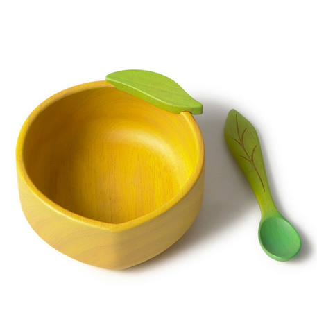 Bol et sa cuillère lou le citron Jaune 6 - vertbaudet enfant 