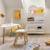 Bibliothèque - douceur Beige+Blanc+Rose 7 - vertbaudet enfant 