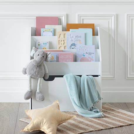Bibliothèque enfant Blanc+Gris 4 - vertbaudet enfant 