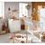 Commode à langer 3 tiroirs - basic Blanc+Blanc/gris+Blanc/rose 4 - vertbaudet enfant 