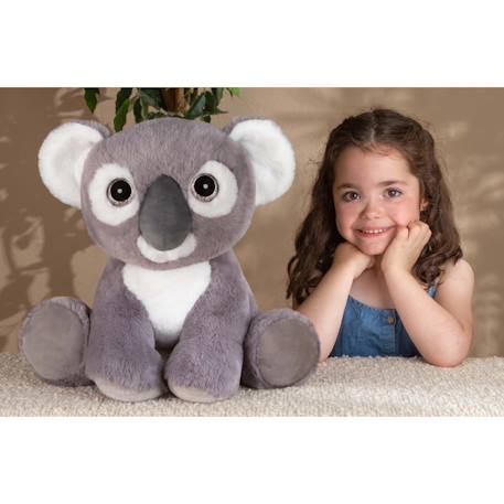 Peluche - peluche puppy eyes pets - koala gris et blanc - 40 cm Gris 3 - vertbaudet enfant 