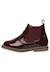 Boots en cuir verni avec fermeture éclair arthur Bordeaux-+Noir-+Noir ivoire- 3 - vertbaudet enfant 