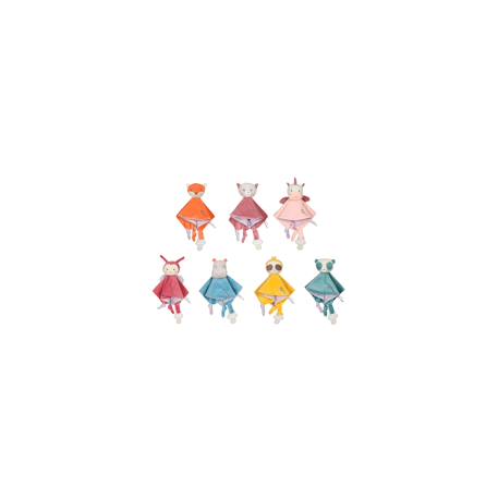 Carré doudou bamboo - renard - 24 cm Orange 2 - vertbaudet enfant 