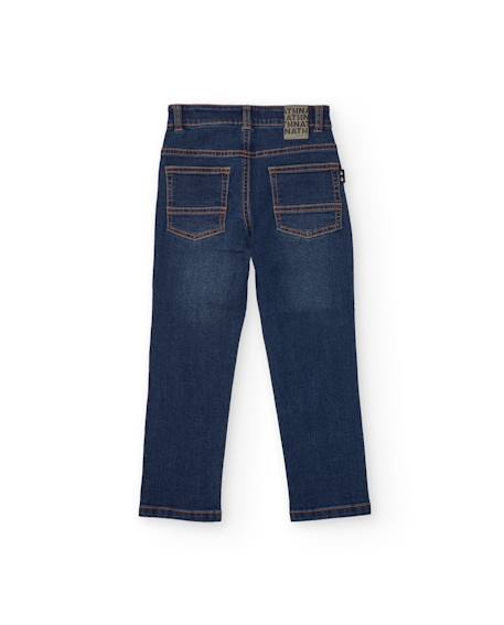 Jean Garçon AND & FIT - Taille 26, Jambe 24 - Délavé Bleu Foncé - Occasion Très Bon état