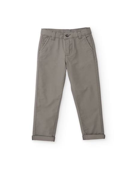 Pantalon Garçon Sainsburys – Gris – Taille 6 Ans – Polyester – Fermeture Crochet