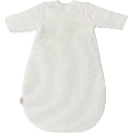 Gigoteuse hiver manches amovibles rib tog 3.5 en coton Ecru+Vert+Vert 2 - vertbaudet enfant 