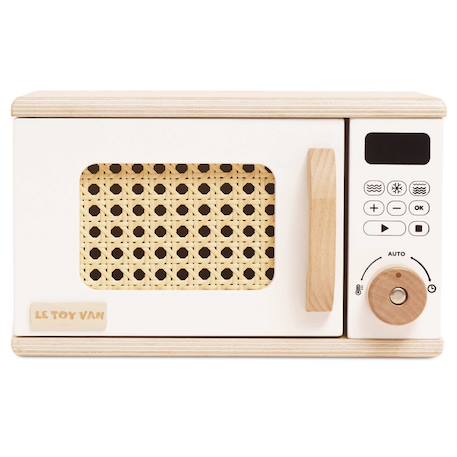 Four à micro-ondes en bois Blanc 1 - vertbaudet enfant 