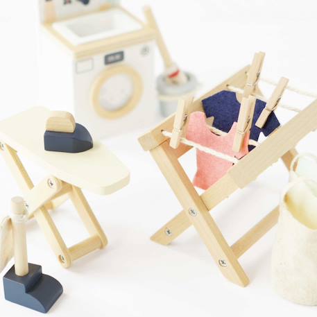 Buanderie pour maison de poupées Beige 2 - vertbaudet enfant 