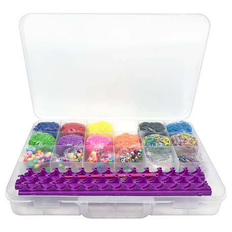 DRESSOOS Kit De Recharge De Tissage 192 Pièces Maniques Élastiques Pour Adulte Couleur Simple Élégantes Faites À La Main