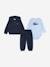 Ensemble 3 pièces body gilet à capuche et bas Bleu foncé 1 - vertbaudet enfant 