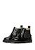 Boots en cuir verni avec fermeture éclair arthur Bordeaux-+Noir-+Noir ivoire- 10 - vertbaudet enfant 