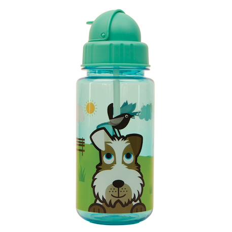 Gourde avec paille scruff Bleu 2 - vertbaudet enfant 
