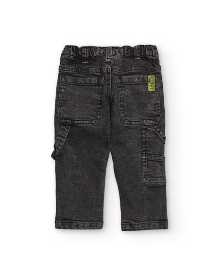 Pantalon cargo pour garçon avec multiples poches gris - Tuc Tuc