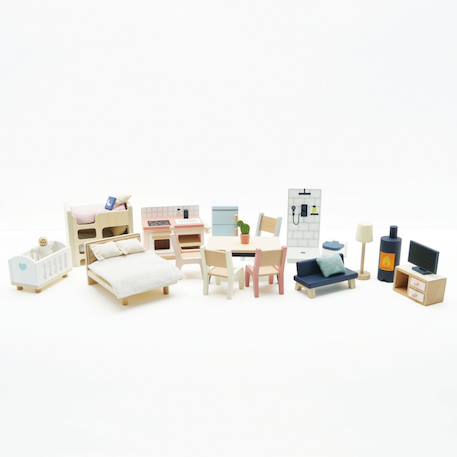 Meubles pour maison de poupées Beige 3 - vertbaudet enfant 