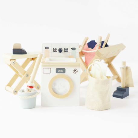 Buanderie pour maison de poupées Beige 4 - vertbaudet enfant 