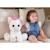 Peluche - peluche 'puppy eyes pets' licorne blanche et rose - 40 cm Rose 3 - vertbaudet enfant 