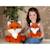 Peluche - peluche puppy eyes pets - renard orange et blanc - 40 cm Orange 5 - vertbaudet enfant 