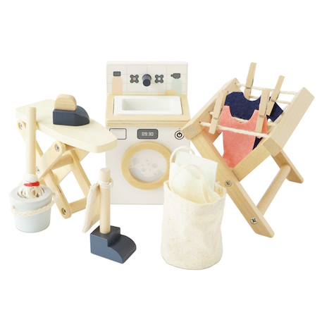 Buanderie pour maison de poupées Beige 1 - vertbaudet enfant 