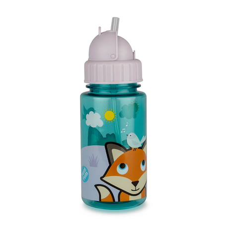 Gourde avec paille felicity fox Violet 1 - vertbaudet enfant 