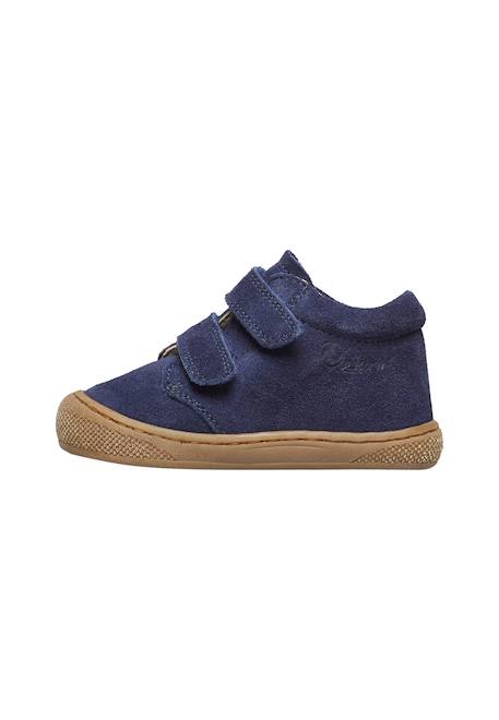 Chaussures premiers pas en suède cocoon wide vl Marine-+Marron- 3 - vertbaudet enfant 