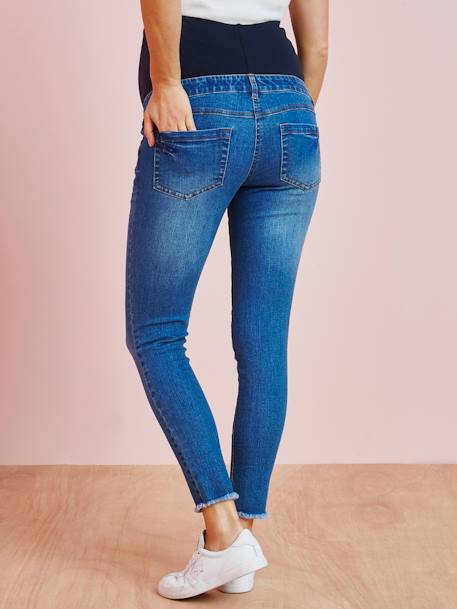 Jean de grossesse skinny effiloché Denim bleached 7 - vertbaudet enfant 