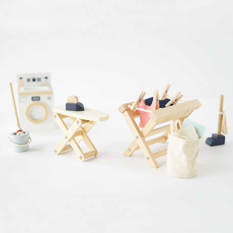 Buanderie pour maison de poupées Beige 3 - vertbaudet enfant 