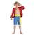 Déguisement luffy one piece Rouge 1 - vertbaudet enfant 