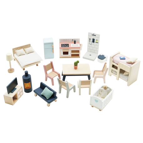 Meubles pour maison de poupées Beige 1 - vertbaudet enfant 