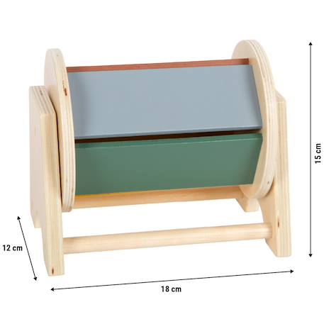Tambour rotatif montessori Beige 3 - vertbaudet enfant 