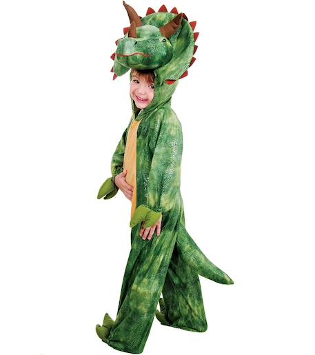 Déguisement dinosaure tricératops Vert 1 - vertbaudet enfant 