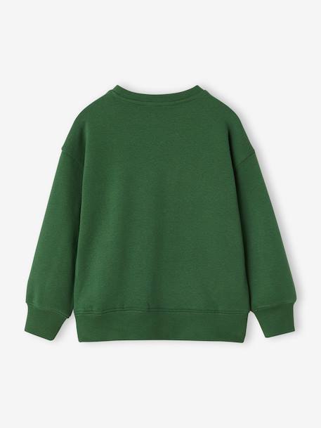 Sweat couleur motif poitrine Basics garçon grenadine+pistache+vert 8 - vertbaudet enfant 