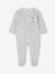 Pyjama bébé mixte velours animal personnalisable beige chiné+gris chiné 18 - vertbaudet enfant 