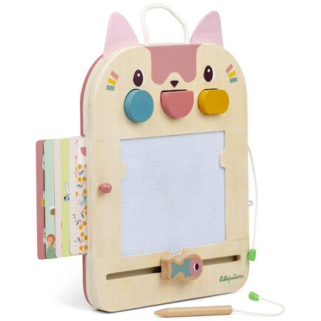 Ardoise magique Jeanne Beige, rose, jaune 4 - vertbaudet enfant 