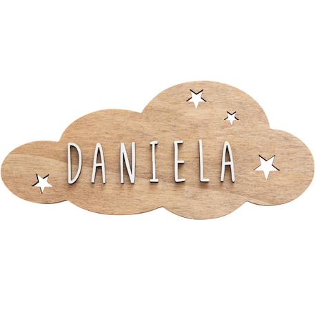 Plaque décorative personnalisable nuage Beige 3 - vertbaudet enfant 