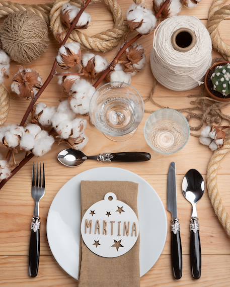 Boule de noël personnalisable en bois Blanc 5 - vertbaudet enfant 