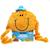 Peluche bouillotte monsieur chatouille Orange 4 - vertbaudet enfant 